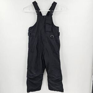 Glaciers edge Kids Black One Piece Snow Bib suit snowboard ski small 5